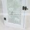Stainless steel lantern with silk printing glass panel for Christmas decor