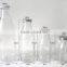 200ml glass milk bottles with wooden cork lid