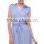 Women's Casual Sleeveless Midi Summer Shirt Dress