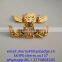 High quality gold plating custom gold wing pilot lapel pin bagde