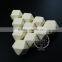 20*20*20mm creamy white wood beads polyhedron beads DIY findings supplies 3000049