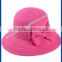 hot new products for 2014 Spring and summer Seaside bowknot fisherman straw hat lady hate para straw hat and cap custom logo