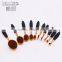 Professional Hot Sale New Fashion Portable 10Pcs Foundation Cosmetic Brush Set