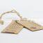 Full Color Printed Clothing Kraft Paper Hang Tag with String