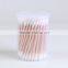 100p plastic tube packed birch wooden cotton buds q-tips