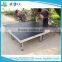 Small size 4ft x 4ft aluminum stage round leg , adjustable performance stages