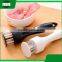 Kitchen accessories tool long handle manual hanging plastic stainless steel meat needle hammer tenderizer