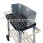 large enameled BBQ grill trolley