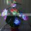 High brightness indoor decoration led fiber optic flower light