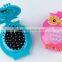 Plastic animal Panda/Owl-shaped shaped folding mirror and comb