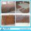 Polished multicolor red granite slab