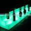 PE plastic led bar furniture, ice bucket/ice basin, led wine shelf