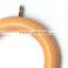 High Quality Light Brown Wood, Curtain Rod Ring Screw Eyelet To Fit Curtain Poles Up To 35mm Diameter
