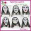 Masked ball Wacky Halloween mask, plastic scary ghost skull lead yarn masks