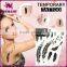 NEWAIR 4 colors printing water transfer kids glitter tattoos