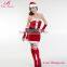 OEM Service Red off Shoulder Christmas Eve Cosplay Costume for Women