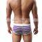 stripe cotton custom waistband logo for men underwear wholesale