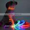 2015 High quanlity LED light dog collar flashing pet collar with leopard print