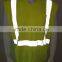 100%polyester hi vis v-neck chest pocket night use warning t-shirt