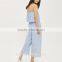 Anly female casual sleepwear spaghetti loose fit hollow-out womens rompers wide leg jumpsuits