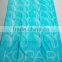 100%cotton Terry Jacquard/velour Design Yarn Dyed Blue Color With Hunging Loops Summer Beach/bath Pool Luxury Towels