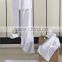 Customized Hotel supplies white jacquard cotton embroidery bath towels Manufacture
