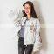 B22676A Korea fashion women baseball uniform coat embroidered jacket windbreaker jacket