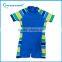 < OEM Service>Kids conservative one-piece rash guard surfing with short sleeves