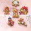 6 Pattern Colorful Cartoon Snowflake Biscuits Hanging Christmas Tree Ornament Hand Made Polymer Clay Christmas Decorations