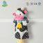 News cute soft milk cow children hand puppet toy for promotion