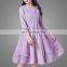 New Design Chineses Style Fancy Vintage Dress Purple Color High Quality Woman Midi Dress