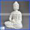 Resin White Budda statue for Religious,Sitting Budda Figure for decoration