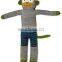 Sock monkey knitted soft stuffed plush toy 46