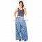 New 100%Cotton Handmade Women's Summer Trousers Loose Wide Leg Lounger Aladin Style Palazzo Yoga Pants