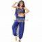 BestDance Sexy Belly Dance Costume Beads Bells Top+Shinny Sequin Balloon Bloomers trouser