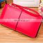 Hot sale 7colors PU Cheap Ladies Wallet With Polyester Lining Made From Factory