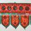 Vintage Embroidered Door Hanging Indian Handmade Cotton Mirror Work Toran Window Valance Topper Toran door hanging wholesale art