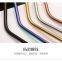 ECO-friendly stainless steel 304 reusable metal rose gold straws, rainbow drinking straws