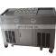 Professional thailand double square ice cream pans/flat round pan fry ice cream machine