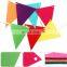 Amazon hot sale fabric birthday thanksgiving day pennant triangle flag custom printed felt sport banner