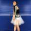 TWOTWINSTYLE Summer Sexy Mesh Denim Patchwork Skirt For Women High Waist Big Size Mini fashion new
