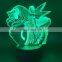 Led Night Light Unicorn Beautiful Girl Color Changing Cool Nightlight for Girl Birthday Gift As Bedroom Decoration Desk Lamp 3d