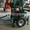 great quality good price 80m portable small diesel hydraulic drilling rig water well