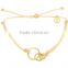 new fashion fashion rings with matching bracelets wax cord string knot bracelet with gold ring