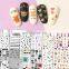JOYFUL 442-479 hot selling  cute bear Flower colorful nail stickers 3d adhesive waterproof decals