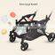 luxury pram twin 3 in 1 baby baby double stroller