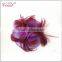 bridal elegant purple feather flower hair accessories