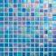 cheap price bathroom or swimming pool decoration  glass instant colorful mosaic tile