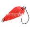 3cm 3g fishing metal spoon baits  spinner lure hard casting bait trout mini bait wobbler artificial spoon  made of Pure copper