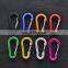 Hot Sale Outdoor Camping, High Quality Flattened Carabiner S-type Spring Buckle Aluminum Carabiner/